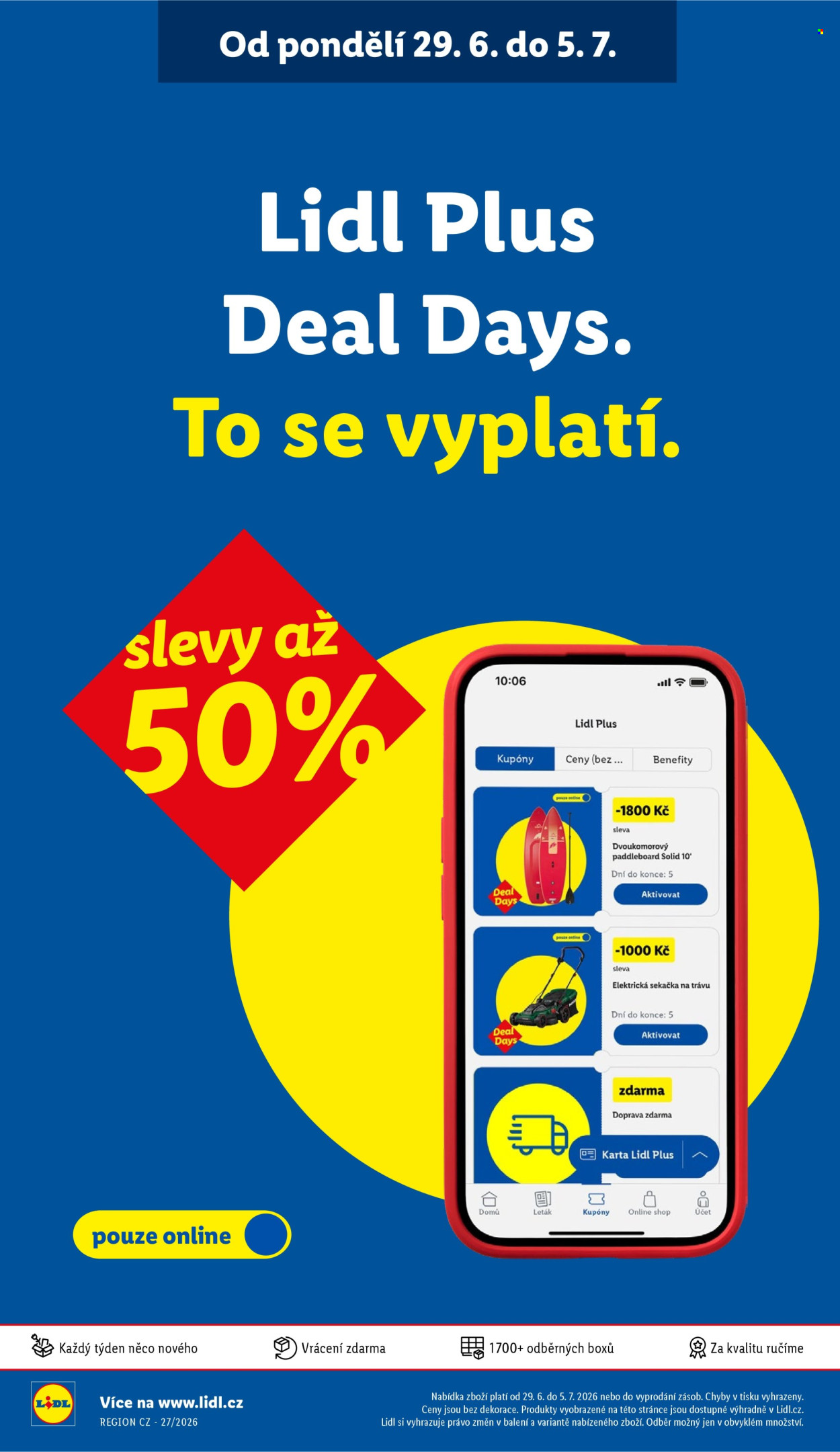 Leták Lidl - 29.6.2026 - 1.7.2026. Strana 50
