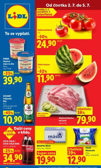 Leták Lidl - 2.7.2026 - 5.7.2026.