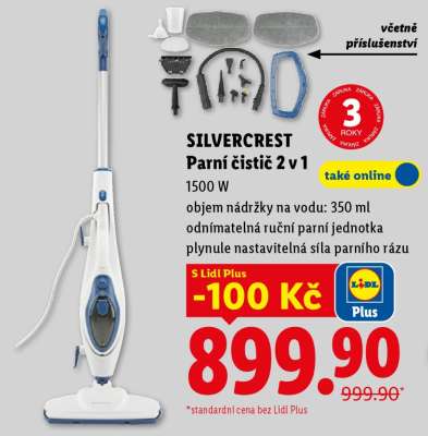 SILVERCREST Parní čistič 2 v 1