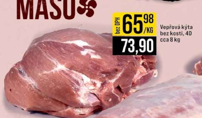 Vepřová kýta bez kosti, 4D cca 8 kg