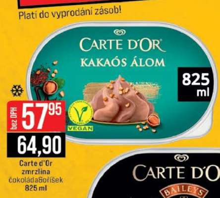 Carte d'Or zmrzlina čokoláda+oříšek