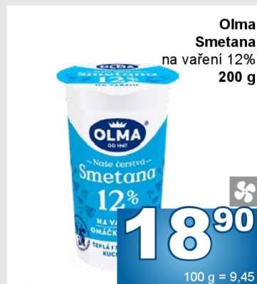 Olma smetana na vaření 12%