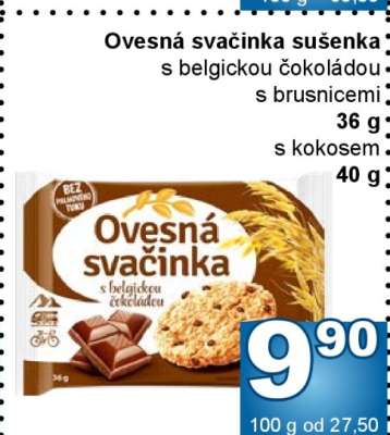 Ovesná svačinka sušenka