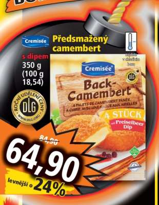 Předsmažený camembert