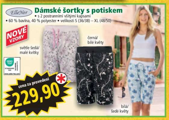 Dámské šortky s potiskem