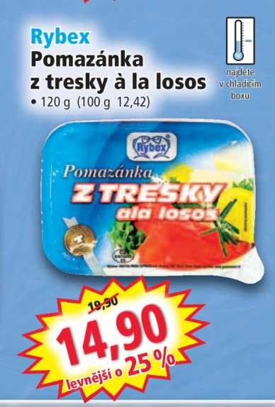 Rybex Pomazánka z tresky à la losos