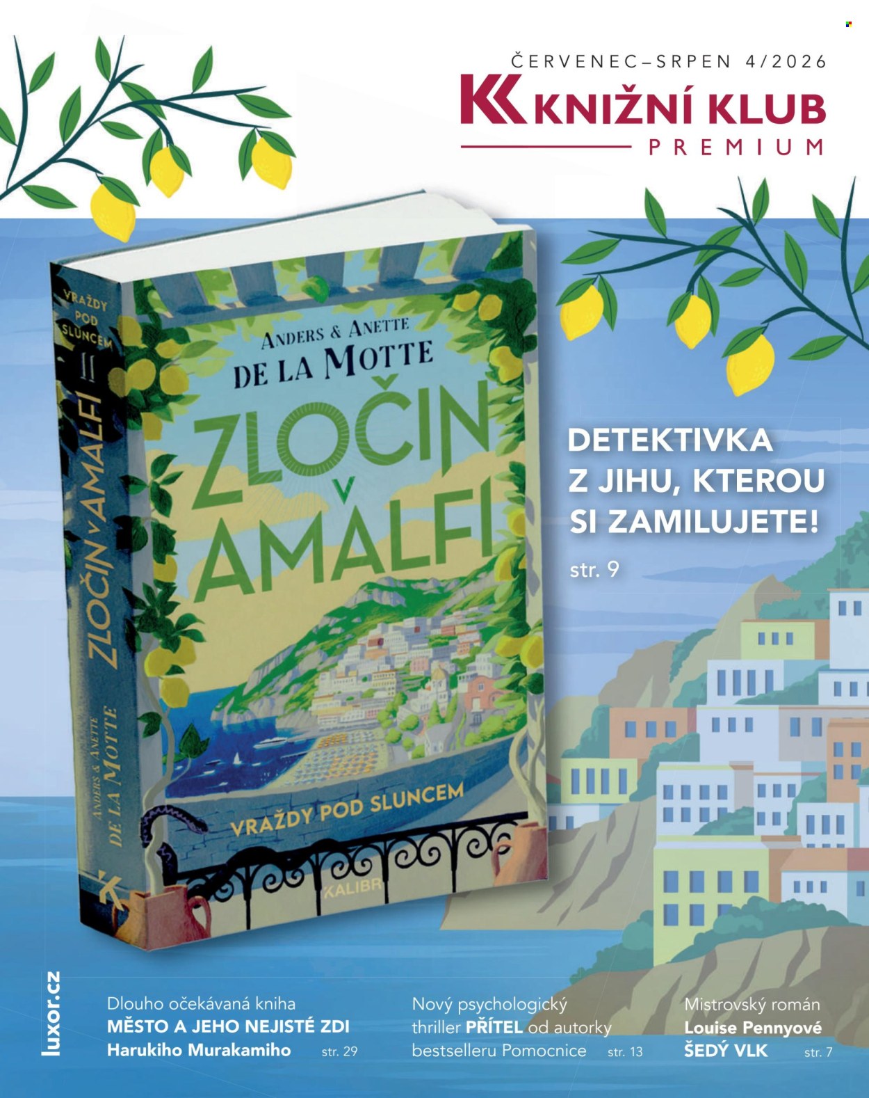 Leták Knižní klub - 1.7.2026 - 31.8.2026. Strana 1
