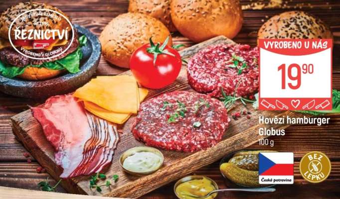 Hovězí hamburger Globus