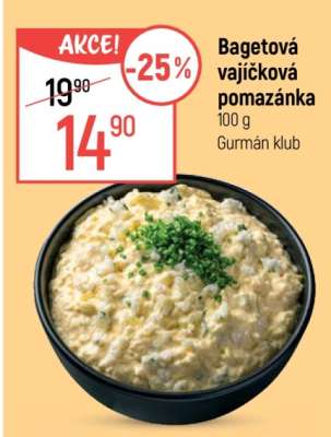 Bagetová vajíčková pomazánka