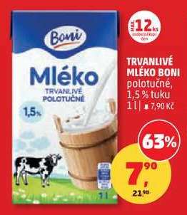 TRVANLIVÉ MLÉKO BONI