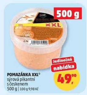 POMAZÁNKA XXL sýrová pikantní s česnekem