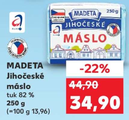 Madeta Jihočeské máslo