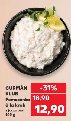 GURMÁN KLUB Pomazánka à la krab s jogurtem 100 g