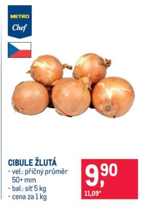 Cibule žlutá