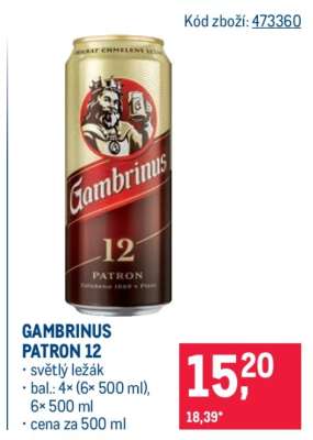 Gambrinus Patron 12