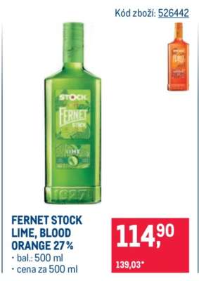 FERNET STOCK LIME, BLOOD ORANGE 27%