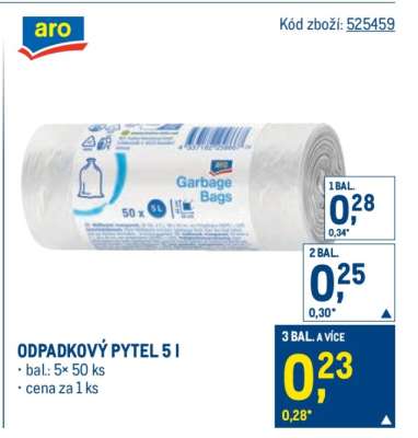 ODPADKOVÝ PYTEL 5 l