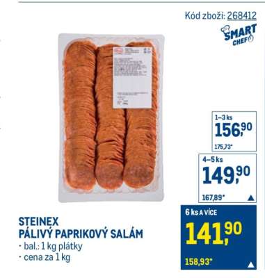 STEINEX PÁLIVÝ PAPRIKOVÝ SALÁM