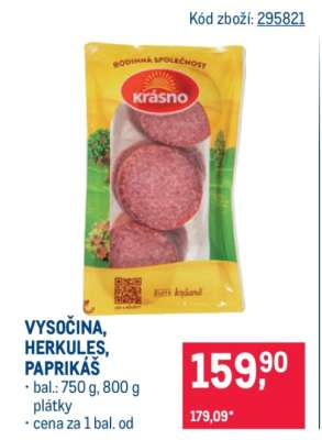 Vysočina, Herkules, Paprikáš