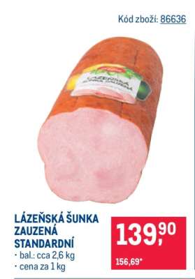 LÁZEŇSKÁ ŠUNKA ZAUZENÁ STANDARDNÍ
