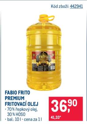 FABIO FRITO PREMIUM FRITOVACÍ OLEJ
