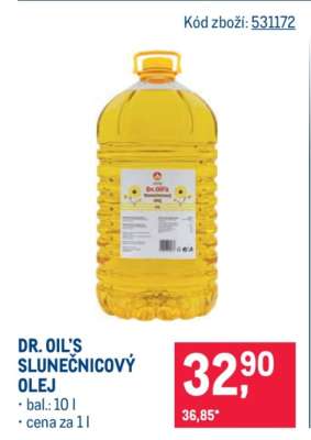 DR. OIL'S SLUNEČNICOVÝ OLEJ