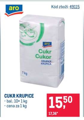 Cukr krupice