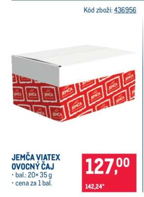 JEMČA VIATEX OVOCNÝ ČAJ