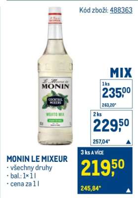 MONIN LE MIXEUR