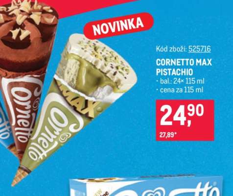 CORNETTO MAX PISTACHIO
