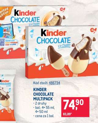 KINDER CHOCOLATE MULTIPACK
