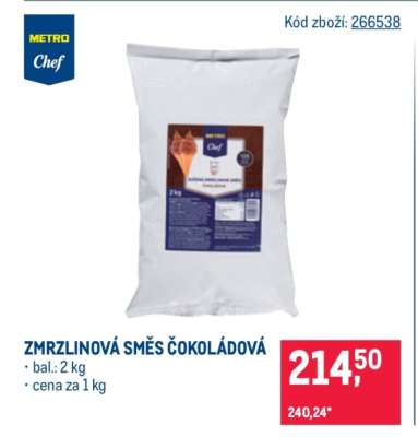 Zmrzlinová směs čokoládová