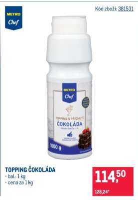 TOPPING ČOKOLÁDA