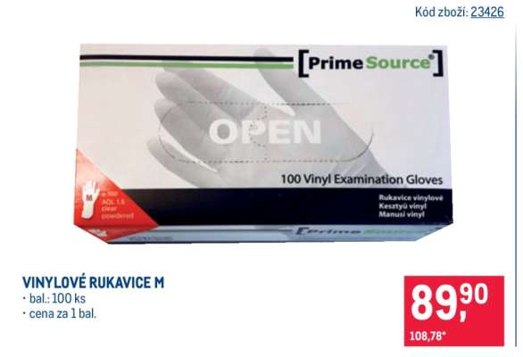 VINYLOVÉ RUKAVICE M