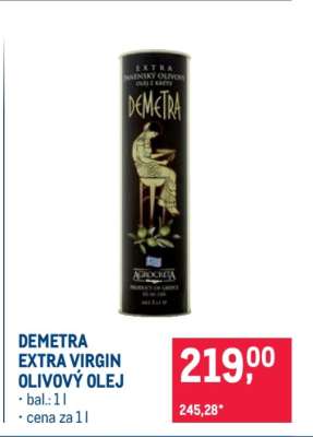 Demetra extra virgin olivový olej