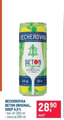 BECHEROVKA BETON ORIGINAL, GREP 4,5%