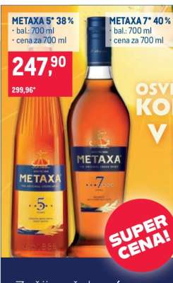 Metaxa 5* 38 %