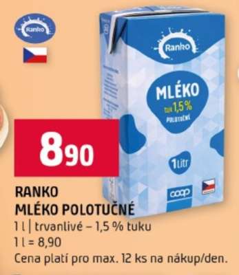 RANKO MLÉKO POLOTUČNÉ