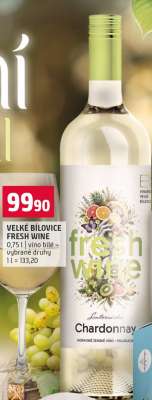 VELKÉ BÍLOVICE FRESH WINE