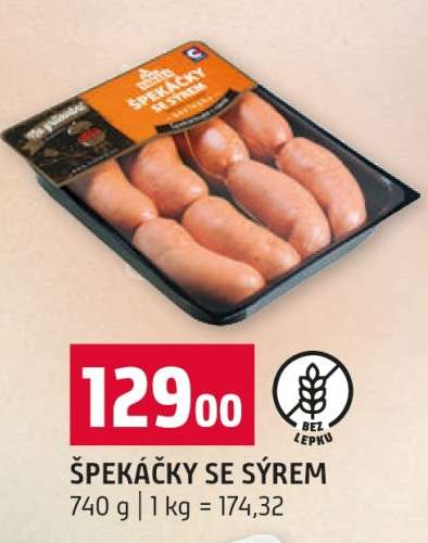 ŠPEKÁČKY SE SÝREM*