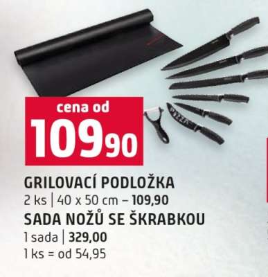 Sada nožů se škrabkou