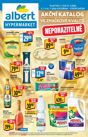 Leták Albert Hypermarket - 1.7.2026 - 14.7.2026.