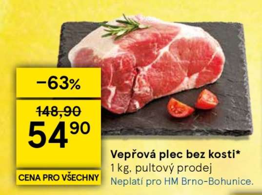 Vepřová plec bez kosti