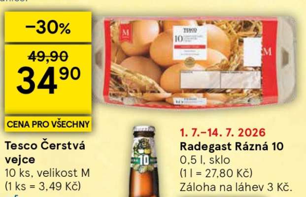 Tesco Čerstvá vejce