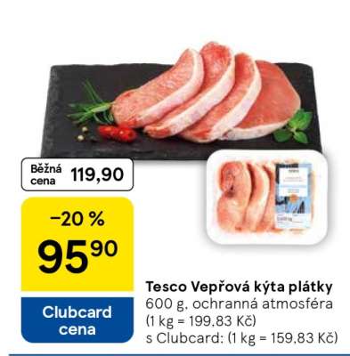 Tesco Vepřová kýta plátky