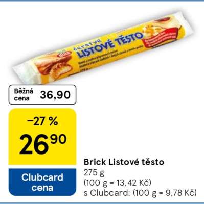 Brick Listové těsto