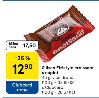 Silisan Fizistyle croissant s náplní