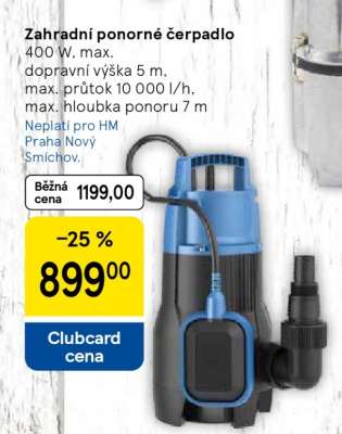 Zahradní ponorné čerpadlo