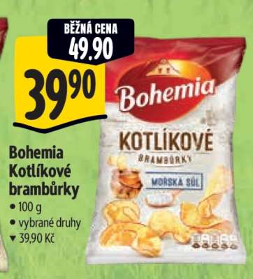 Bohemia Kotlíkové brambůrky