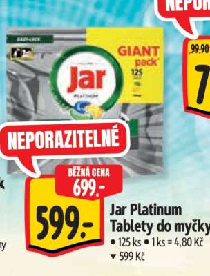 Jar Platinum tablety do myčky